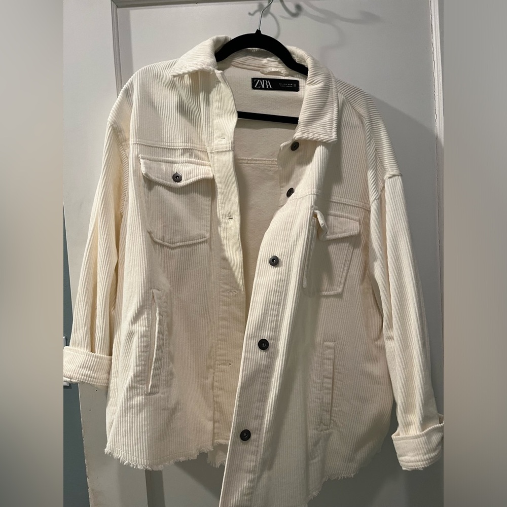 Off white Zara shirt jacket size Large